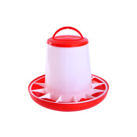 Baril en plastique pour poules, seau de nourriture automatique, pour oiseau, canard, d'oie, 1.5kg, 3kg, 6kg, 9kg