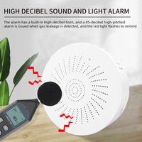 Détecteur d'alarme de gaz GPL intelligent sans fil Détecteur de fuite 85dB WIFI TUYA Détecteur de fuite de gaz naturel multiple Système d'alarme incendie