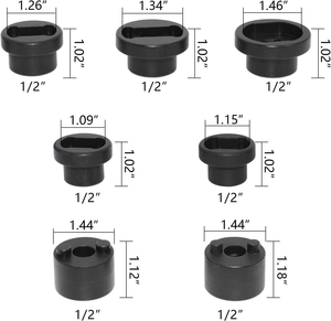 Jeu de douilles légères en acier au carbone <span class=keywords><strong>pour</strong></span> l'extraction <span class=keywords><strong>et</strong></span> l'installation de goupilles de ressorts à lames filetés, <span class=keywords><strong>pour</strong></span> la réparation de camions - Product Image 3