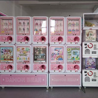 Mesin Dispenser Kapsul Mini Warna Dapat Disesuaikan, Dioperasikan dengan Koin untuk Toko Ritel & Toko Mainan