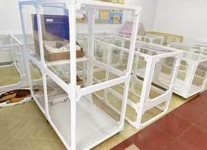 Recinto per Cani Pieghevole Moderno Senza Attrezzi Trasparente per Cani Piccoli/Medi Uso Interno - Product Image 5