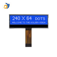 Layar LCD Grafis Mono 240x64 Titik Stn Biru Putih 24064 UC1698 COG 3.3V 240x64 Mono Grafis Lcm