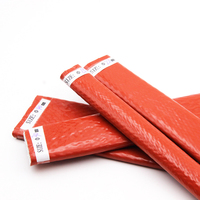 Gaine ignifuge en fibre de verre enduite de silicone, résistance aux hautes températures, protection thermique, protection contre le feu, isolation des câbles et des tuyaux