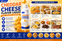 Essence de saveur de cheddar liquide hautement concentrée Taima - Arôme de fromage savoureux de qualité alimentaire