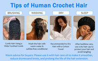 Extensions de cheveux synthétiques à tresser au crochet, bouclées en vagues océaniques, pré-bouclées, pour femmes, noir naturel, douces, torsadées