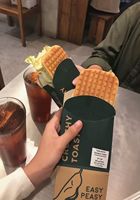 Emballage conique et plateau avec coupelles à sauce pour frites à emporter, boîte à dessert avec séparateurs et insert à sauce
