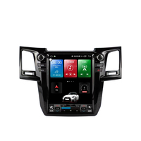 Voiture Android style Tesla de 12.1 pouces pour lecteur DVD avec écran tactile vertical GPS pour Toyota Fortuner Hilux Vigo 2012-2015