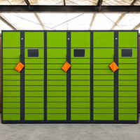 Casiers de livraison intelligents pour l'extérieur, casiers de stockage intelligents en libre-service compatibles 4G, systèmes de livraison logistique du dernier kilomètre