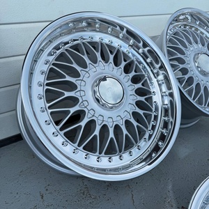 Jantes de remplacement en alliage d'aluminium forgé poli de haute qualité, légères, 17x8 2PC RC090 pour E39 Série 5 <span class=keywords><strong>E38</strong></span> Série 7 - Product Image 1