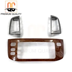 Alta qualidade boa cor de madeira interior air vent e rádio cover plates para LX470 2007