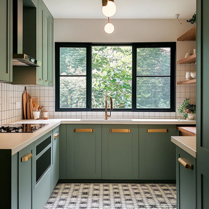 Set di mobili da <span class=keywords><strong>cucina</strong></span> e da bagno compatti personalizzati con Design <span class=keywords><strong>salvaspazio</strong></span> e archiviazione integrata-soluzione per tutta - Product Image 1