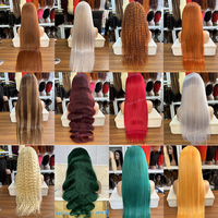Perruque frontale en dentelle HD complète sans colle 13x6 en gros, cheveux indiens vierges, perruques de cheveux humains vierges bruts avec cuticules alignées