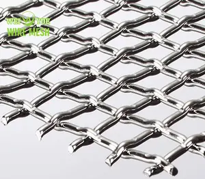 High Quality 3 Mesh 304 Stainless Steel Weave Crimped Wire Mesh Screen Filter Mesh