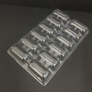 Barquette alimentaire jetable en plastique PET écologique pour huîtres avec 12 compartiments, marque ECODE - Product Image 1
