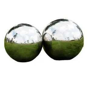 250mm 10 polegadas Outdoor Lawn Yard Jardim Decoração Ornamento Espelho Reflexivo Aço Inoxidável Gazing Ball Globe