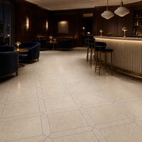 Carreaux de mosaïque murale en marbre beige Royal Botticion de haute qualité pour la décoration de salles de bain et de cuisines