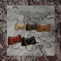 Sacs à main de luxe en PU pour femmes, couleur unie tendance, bandoulière simple avec fermeture auto-agrippante