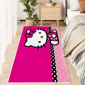 Alfombra de Terciopelo Cristalino Stella Lou, Rectangular, 2x6 Pies, Diseño de Dibujos Animados, para Dormitorio, Junto a la Cama, Sofá, Decoración del Hogar - Product Image 5