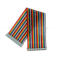Cable Plano Flexible de PVC FFC de Múltiples Colores, 10 Pines, 20, 30, 40, 50 Pines, IDC 2.54mm, 2.0mm, 1.27mm, para Uso en Computadoras