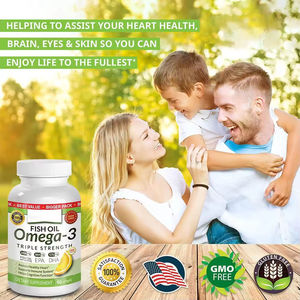 Huile de foie de poisson riche en oméga-3 EPA DHA, huile de poisson des grands fonds, soutient le système immunitaire, hydratation naturelle de la peau pour adultes, capsules molles - Product Image 4