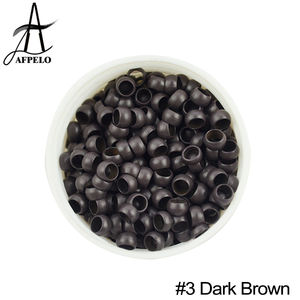 4.0mm <span class=keywords><strong>Nano</strong></span> <span class=keywords><strong>Hair</strong></span> Extensions più grande rame <span class=keywords><strong>Nano</strong></span> Micro Link Beads microsfere per capelli - Product Image 4