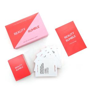 بطاقات تأكيد عائلية محمولة مطبوعة على الورق، بطاقات لعب مربعة مخصصة بألوان CMYK - Product Image 3