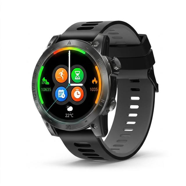 CR143 Smart Watch Built-in GPS 1.43" AMOLED 466*466 HD Display IP68 Waterproof 20 Days Battery Life 100+ Sports Modes Compass