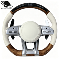 Nouveau volant en cuir pour Mercedes-Benz pour les modèles W223/W213/206/W222/GLC/X253/C253/CLA W117 GLE/CLS avec matériaux PU/PVC