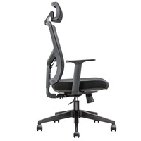 Chaise de bureau de haute qualité au design moderne avec dossier inclinable réglable, ergonomie en tissu et accoudoirs réglables, chaise pour personnel
