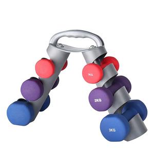 Custom Logo Neoprene <strong>Dumbbell</strong> <strong>Set</strong> With Rack Stand Home Gym Fitness <strong>Women</strong> 6kg 9kg 12kg Weight <strong>Dumbbells</strong> <strong>Set</strong> - Product Image 6