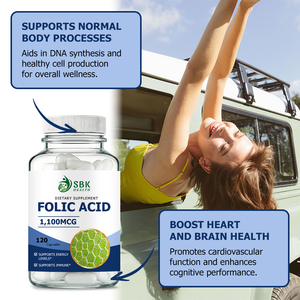 Private Label Folic Acid Capsules with Folic Acid Supports Normal Body Processes Boost Heart Supports Immune Circulation Capsule - Product Image 4