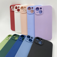 Coque de téléphone en TPU souple et colorée pour iPhone 15, étanche, antichoc, protection de l'appareil photo, coque pour iPhone 14