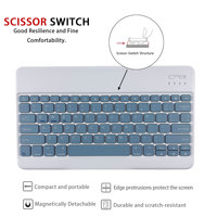 Nouveau clavier ergonomique sans fil en plastique de 12,9 pouces avec pavé tactile, design ultra fin, disposition personnalisée pour iPad et tablette