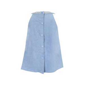 Robes pour Filles Boutique Bleu Ciel Tricotées avec Strass Brodés à la Main Coupe Évasée Communion Fête du Thé Séance Photo Printemps 4-14 Ans - Product Image 3
