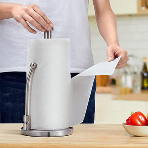 Cinturón <span class=keywords><strong>de</strong></span> resorte <span class=keywords><strong>de</strong></span> acero inoxidable moderno, soporte <span class=keywords><strong>de</strong></span> papel higiénico sin perforar, ventosa para uso doméstico, estante <span class=keywords><strong>de</strong></span> pañuelos con varilla <span class=keywords><strong>de</strong></span> cocina absorbente <span class=keywords><strong>de</strong></span> aceite - Product Image 4