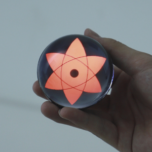 Esfera de Audio LED con <span class=keywords><strong>Imagen</strong></span> de Sharingan, Altavoz con Ritmo Musical, Decoración de Escritorio, Regalo para Fanáticos del Anime, Iluminación Dinámica Nocturna - Product Image 6