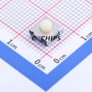 YTSE005A0432502B Tactile Switch SMD Switch Single Pole Single Throw Round Button 2.5N Vertical Mount - Product Image 1