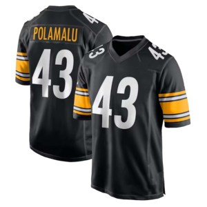 Kaos Sepak Bola Amerika Warna Tim Pittsburgh Gaya Kenny Pickett # 8 TJ Watt # 90 Jersey Jaring Kustom Grosir Unisex 100% - Product Image 5