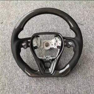 Volante Deportivo de Fibra de Carbono y Cuero de Alto Rendimiento para Land Cruiser, <span class=keywords><strong>Corolla</strong></span> Levin, Camry, Venza - Product Image 2