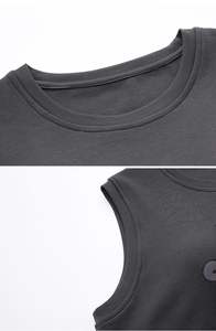 Verano hombres PJ mujeres pijamas a juego parejas vestido de noche para Pijama Femme E Homme <span class=keywords><strong>Coton</strong></span> sin manga pareja pijamas conjuntos - Product Image 5