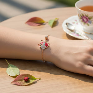 สร้อยข้อมือหินสีขาวลายเต่าทองเคลือบ925เครื่องประดับจากผู้ผลิตตุรกี - Product Image 3