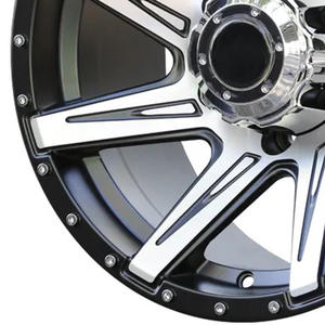 Jantes en alliage de voiture de couleur noire <span class=keywords><strong>15</strong></span> 16 17 18 <span class=keywords><strong>pouces</strong></span> Cool cinq rayons 4x4 vente en gros roues en fonte pour SUV - Product Image 5