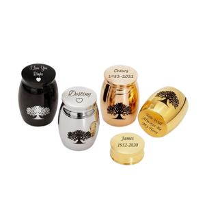 Paw Print Aluminum Metal <b>Keepsake</b> Urn for Funeral Supplies Ash Storage Jar Metal Urns Aluminum Jar Adult Pet Funeral <b>Box</b> - Product Image 4