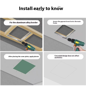 Plaque <span class=keywords><strong>de</strong></span> plâtre personnalisée à prix réduit pour <span class=keywords><strong>trappe</strong></span> d'accès/panneau/porte d'inspection <span class=keywords><strong>de</strong></span> plafond 600x600mm carrée pour grille <span class=keywords><strong>de</strong></span> plafond d'hôtel et <span class=keywords><strong>de</strong></span> centre commercial - Product Image 6