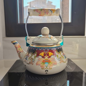 Tráng men cổ điển với rò rỉ <span class=keywords><strong>1.5</strong></span> l2.5liter Đun sôi ấm trà Ấm đun nước tráng men sứ Ấm đun nước - Product Image 6