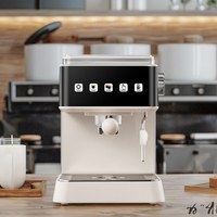 Meilleure Machine à Café Espresso Italienne Intelligente, Vente en Gros, Fabriquée en Chine, Machine à Café Cappuccino Instantané, Machine à Espresso Double Groupe
