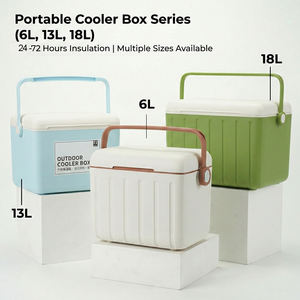 Glacière portable 13L en plastique rigide avec logo personnalisé, cadeau promotionnel d'entreprise pour activités de plein air, <span class=keywords><strong>plage</strong></span>, camping, bière - Product Image 5