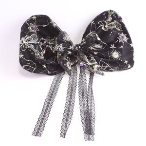 Ailes de Fée Noires 2026 Nouveau Style Filles Fête d'Halloween Enfants Tissu Dentelle Ailes de Papillon Ruban Noir Pâques Noël Fait Main - Product Image 2