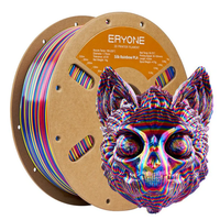 Filament PLA Triple Soie ERYONE 1,75 mm 1 kg, finition soie tricolore, filament d'imprimante 3D pour modèles décoratifs