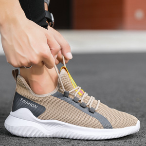 Chaussures de sport polyvalentes pour hommes, nouveau style coréen, confortables, à lacets, style marche, bout rond, légères, chaussures simples - Product Image 3